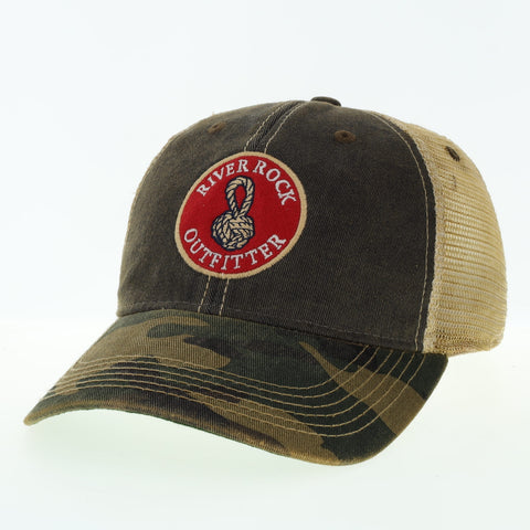 River Rock Trucker Hat - Red Felt Logo