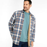 Men's Sherpa Lined Scotch Plaid Shirt