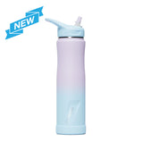 THE SUMMIT - Stainless Steel Insulated Straw Water Bottle - 24oz