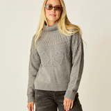 Women's Neve Cable Turtleneck