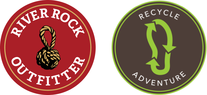 River Rock Outfitter Logo and Recycle Adventure Logo