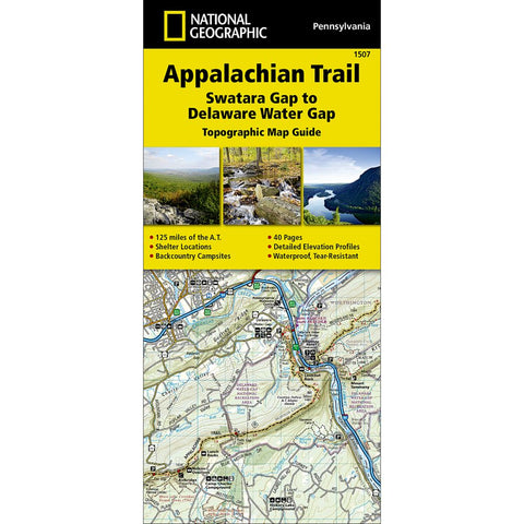 1507 - Appalachian Trail: Swatara Gap to Delaware Water Gap Map