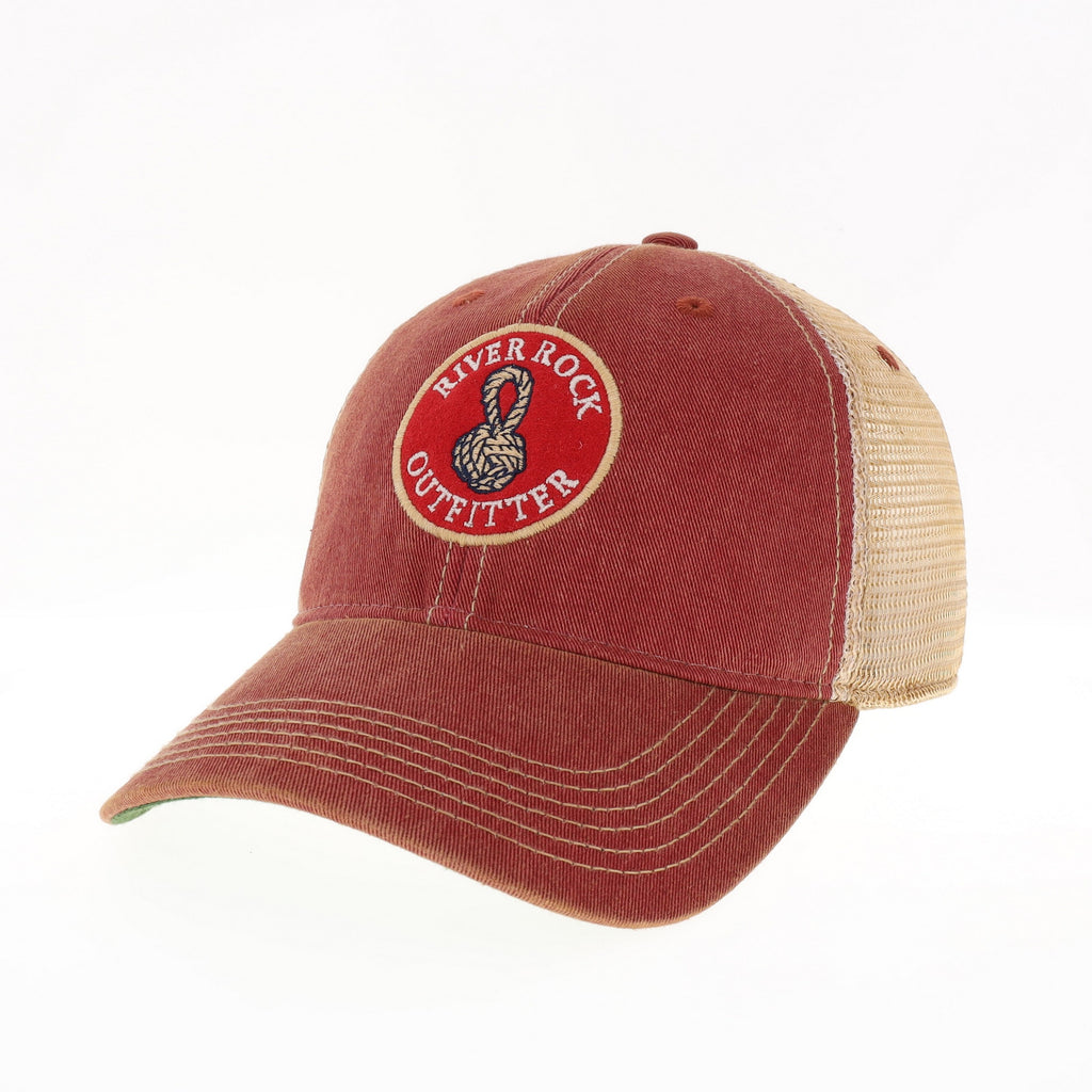 River Rock Trucker Hat - Red Felt Logo – River Rock Outfitter